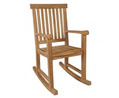 KMH® Großer Teak Schaukelstuhl Leon (#102123)