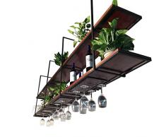 MLHJ Blumenständer- Eisen-Blumenstand, Haushaltslager-Regal Wand-Organisator-Halter für Küche/Bar/Restaurant (größe : Length 150cm)