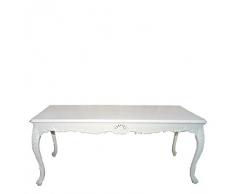 Casa Padrino Barock Esstisch Weiss 200cm - Esszimmer Tisch