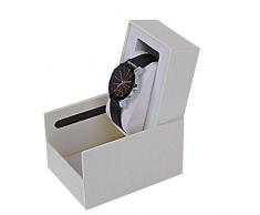 FYJHRR Tragbare Uhrentasche, Thekenvitrine, Aufbewahrungsbox für Geschenkverpackungen