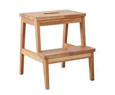 TLTLTD Trittleiter 2 Stufen, Massivholzstufenhocker, Stufenhocker/Schuhbank/Einfachhocker/Schuhbank/Blumenbank/Frisierstuhl