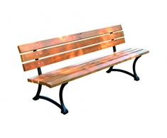ROJAPLAST 243 Holzterrasse Gartenbank, Glossy Pine, 180 x 56 x 75 cm