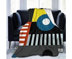 Speech At The Bauhaus Überwurf-Decke, weiche Flanell-Fleece-Decke für Couch, Bett, Sofa, Stuhl, Büro, Camping, dekorative warme Decke, 127 x 152,4 cm
