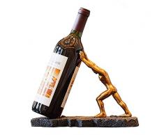 MLQ Weinregal Dekoration, Herkules Weinregal Dekoration Bronze Perfekte Kreative Heimat Rotwein Regal Weinregal Dekoration Wohnzimmer Wein Weiche Dekorationen