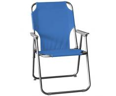 Wohaga® Campingstuhl, klappbarer Gartenstuhl Klappstuhl Faltstuhl Strandstuhl Anglerstuhl, Farbe:Blau