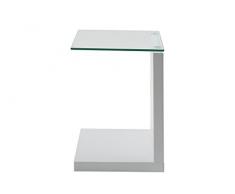 AC Design Furniture Ecktisch Michel, B: 40 x T:35 x H: 50 cm, MDF, Klar