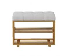 YYSYN Schuhtruhe Sofahocker 3-lagiges Lagerregal Aufbewahrungshocker Für Schlafzimmer, Wohnzimmer, Flur Schuhwechselhocker