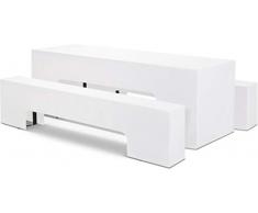 Hussenkönig Hussen für Bierzeltgarnitur Biertisch-Hussen Bierbank-Hussen 5 TLG Hussen Set gepolstert für 50cm Biertische