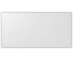 Bümö® stabile Tischplatte 2,5 cm stark - DIY Schreibtischplatte aus Holz | Bürotischplatte belastbar mit 120 kg | Spanholzplatte in vielen Formen & Dekoren| Platte für Büro, Tisch & mehr (Rechteck: 200 x 100 cm, Weiß)