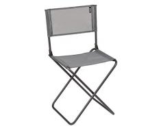 Lafuma Kompakter Klappstuhl für unterwegs, CNO, Texplast, Grau, LFM2834-8544
