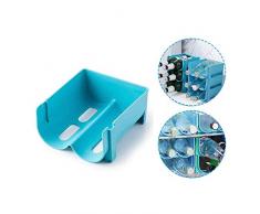 Willlly 6 Pack Flaschenregal Für Kühlschrank Weinflaschenregal Weinflaschenhalter Weinregal Kunststoff Stapelbare Aufbewahrung Für Wasserflaschen BZW Getränk Büchsen Wein Bier