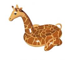 YZDD Aufblasbare Giraffe Schwimmende Reihe, PVC-Material Strandliegestuhl Schwimmbett, geeignet für Strandschwimmbad