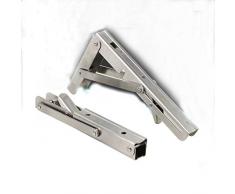 Triangular support frame FAYY (2er-Pack) Faltbare Regalhalterungen - Hochleistungsklappbare Regalhalterung aus rostfreiem Stahl für Tischbänke, platzsparende DIY-Halterung, maximale Belastung: 110 lb