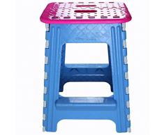 LLOOO Hohe 45CM Klapphocker Erwachsenen Klappbank Küche Garten Bad klappbare Schritt Hocker im Freien tragbar