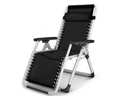 LANGYINH Übergroße Schwerelosigkeitsstühle Klappbarer Lehnstuhl, ergonomischer Design-Loungesessel mit abnehmbaren Kissen, für den Innenhof am Strand,2