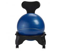 Balance Ball Chair Exercise Stability Yoga Ball Premium Ergonomic Chair for Home and Office Desk with Air Pump Exercise GuideBlue