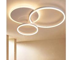 LED Deckenleuchte Moderne Dimmbare Wohnzimmerlampe Ring Designer Deckenlampe Mit Fernbedienung Mode Deckenlampe Minimalistisches Metall Acryl Beleuchtung Schlafzimmer Küche Esszimmer Lichter