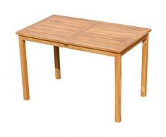 ECHT Teak Gartentische Holztisch Tisch in verschiedenen Größen Serie: Alpen von AS-S, Größe:120x70 cm