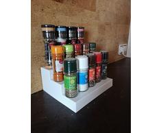 Unbekannt Gewürzregal Gewürzhalter Gewürze Regal Organizer Gewürzständer Gewürztreppe