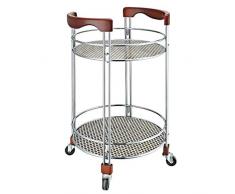 HIGHKAS Mobile Bar Wein Tee Servierwagen/Küchenwagen Cart Insel Rollende Servierwagen/Werkzeugwagen Tee Wasserwagen Snack Auto Hotel Restaurant Lieferwagen mit Rad