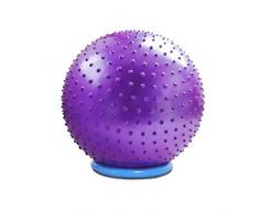 XGYUII Gymnastikball Yoga-Kugel PVC-Gymnastikball Büro Ball Chair Sitz mit Pumpe verbessert die Balance Rückenschmerzen Kernstärke mit Basis,Lila,85cm
