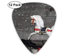 351 Form Classic Guitar Picks Pferd Schaukelstuhl Toy Plectrums Instrument Standard Bass 12er Pack