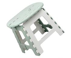 Wakauto Tragbarer Klapphocker Campinghocker Kunststoff Klappbank für Hotelküche Bad Grün