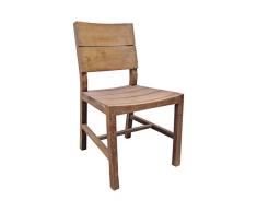 Vollwaren Teak Stuhl SE26-3 Teakholz antik massiv Gartenstuhl Eßzimmerstuhl Gartenmöbel