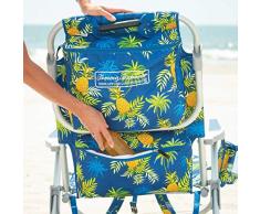 Tecnovoz 2000998 Tommy Bahamas Strandstuhl, faltbar, mit Griffen, gelb.