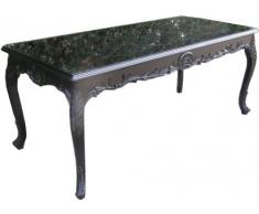 Casa Padrino Barock Esstisch Schwarz 160cm - Esszimmer Tisch - Möbel Antik Stil