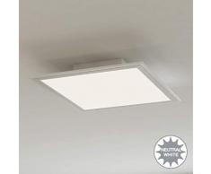 Briloner Leuchten - LED Deckenleuchte-Panel, LED-Lampe, Wohnzimmer-lampe, Deckenlampe, Deckenstrahler, 12W, quadratisch, weiß, 29.5 cm