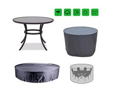 YYQIANG Heavy Duty Wasserdicht Große Patio Set Cover - Outdoor-Möbel-Abdeckungen mit Kordelzug Buckle - Passend Oval Rechteck-Tisch Stühle (Size : 130 * 71CM)