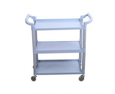 Chenglei- Regal Wagen, Kunststoff esswagen einfache Mode leicht und schnell tragende Starke Restaurant Hotel Wein warenkorb schönheitssalon warenkorb, 2 Farben, 83X42X97 cm Mehrzweckwagen