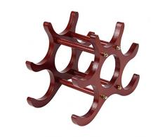 Madeinely Küchenzubehör Weinhalter Rack- Hölzerne stapelbare Weinregal freistehend für Tischbar oder Theken modernes minimalistisches Design einfache Montage für kleines Zuhause Wet Bar