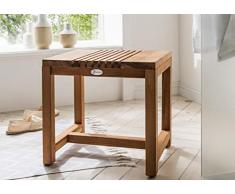 Destiny SPA Badezimmerhocker/Beistelltisch Teak Teaktisch 45,5 x 35,5 x 45