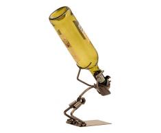 Flaschenhalter Lustiger Trinker Metall Flaschenständer Weinhalter Metallständer