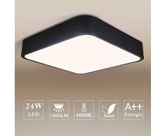 Deckenleuchte LED Deckenlampe bedee Lampe 4000K LED Panel Deckenlampe Leuchte Quadratische Dünne Badezimmer Küche Schlafzimmer Bad Wohnzimmer Esszimmer Balkon Flur
