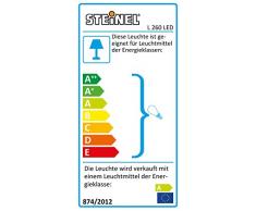 Steinel Sensor Außenleuchte L 260 LED, 8.6 W LED Lampe, 240° Bewegungsmelder, 12 m Reichweite, 700 lm, Edelstahl
