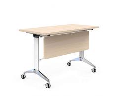 WYY HPLL Bürostühle Trainingstisch, Doppel Mitarbeiter Schreibtisch Schüler Freie Kombination Rechtecktisch Multifunktionsfalten Training Konferenztisch (Size : 120x60x75cm)