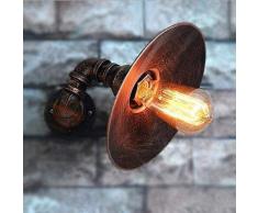 American Country Wasserpfeife Wandleuchte Retro Industrie Schmiedeeisen Wandleuchte Wandleuchte Antike Rost Wandlaterne Loft Lampe E27 Edison für Tischbar Restaurant Club Garden Bar
