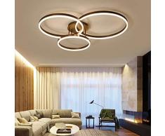 Designer-Lampe Rund 3 Ring LED Deckenleuchte/Deckenlampe Dimmbar Wohnzimmerlampe Esszimmer Kreativ Esstischlampe Schlafzimmer Leuchte Modern Chic Decken Deco Flur Bad Acryl Fernbedienung Küche Lampen