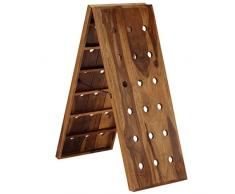 vidaXL Sheeshamholz Massiv Weinregal 36 Flaschen Regal Rüttelbrett Rüttelpult