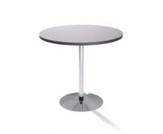 Rocada Säulentisch - Ø 800 mm, Höhe 720 mm - Spanplatte lichtgrau - Bistrotisch Bistrotische Kantinentisch Kantinentische Mehrzwecktisch Mehrzwecktische Rundtisch Rundtische Säulentisch Säulentische Universaltisch Universaltische