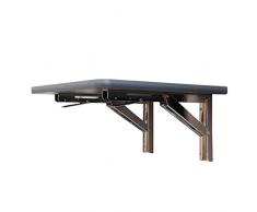 Wandklapptisch mit Edelstahl Klappenaussteller Anthrazit-Metallic B35 x T35 cm