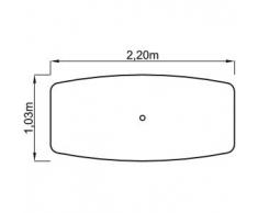 Konferenztisch KT22 S mit Säulenfüße, Buche