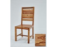 Esszimmer-Stuhl Massiver Holzstuhl Casagrande Sprossen quer, Sheesham massiv