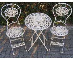 Jugendstil Gartenmöbel Set - Gartentisch Barock Antik- Tisch, Stühle Garten Barock