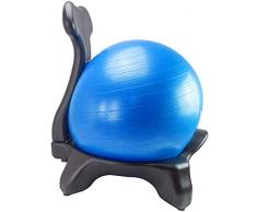 Yoga Ball Verdickung explosionsgeschützte Yoga Ball Chair Balance Ball Chair mit Rückenstütze und Stabilität Ball Übungen Leitfaden for Heim Korrektur Sitz Kugel Hocker Professionelle Fitness-Ball Kin