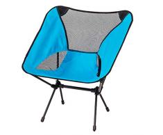 Hocker Klappstuhl Oxford Tuch Outdoor Angeln Tragbarer Klappstrandstuhl Skizzenstuhl Freizeitstuhl Höhe 63cm ZHAOSHUNLI (Color : Blue)