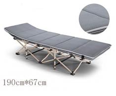 Klappstuhl Siesta Bed Falten Lehnstühle Lounger Stühle Strand Yard Pool Büro Außenterrasse (Color : with Mattress)